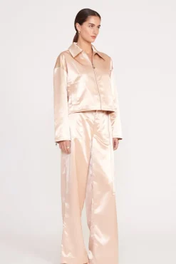 Outerwear & Jackets<STAUD LENNOX JACKET   BEIGE