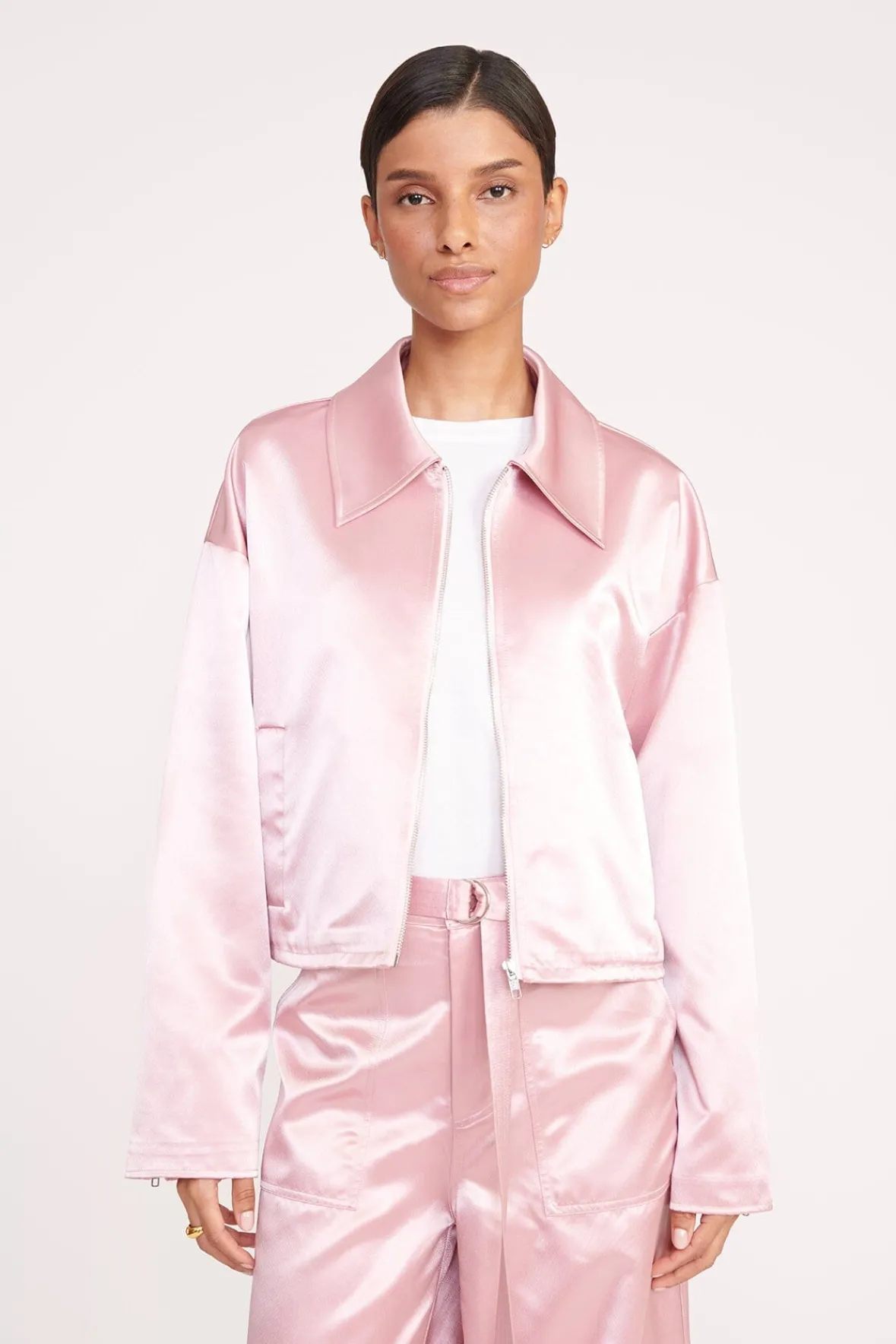 Outerwear & Jackets<STAUD LENNOX JACKET CHERRY BLOSSOM CHERRYBLOSSOM