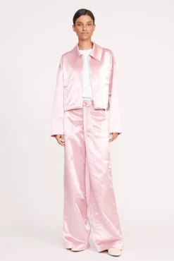 Outerwear & Jackets<STAUD LENNOX JACKET  CHERRY BLOSSOM CHERRYBLOSSOM