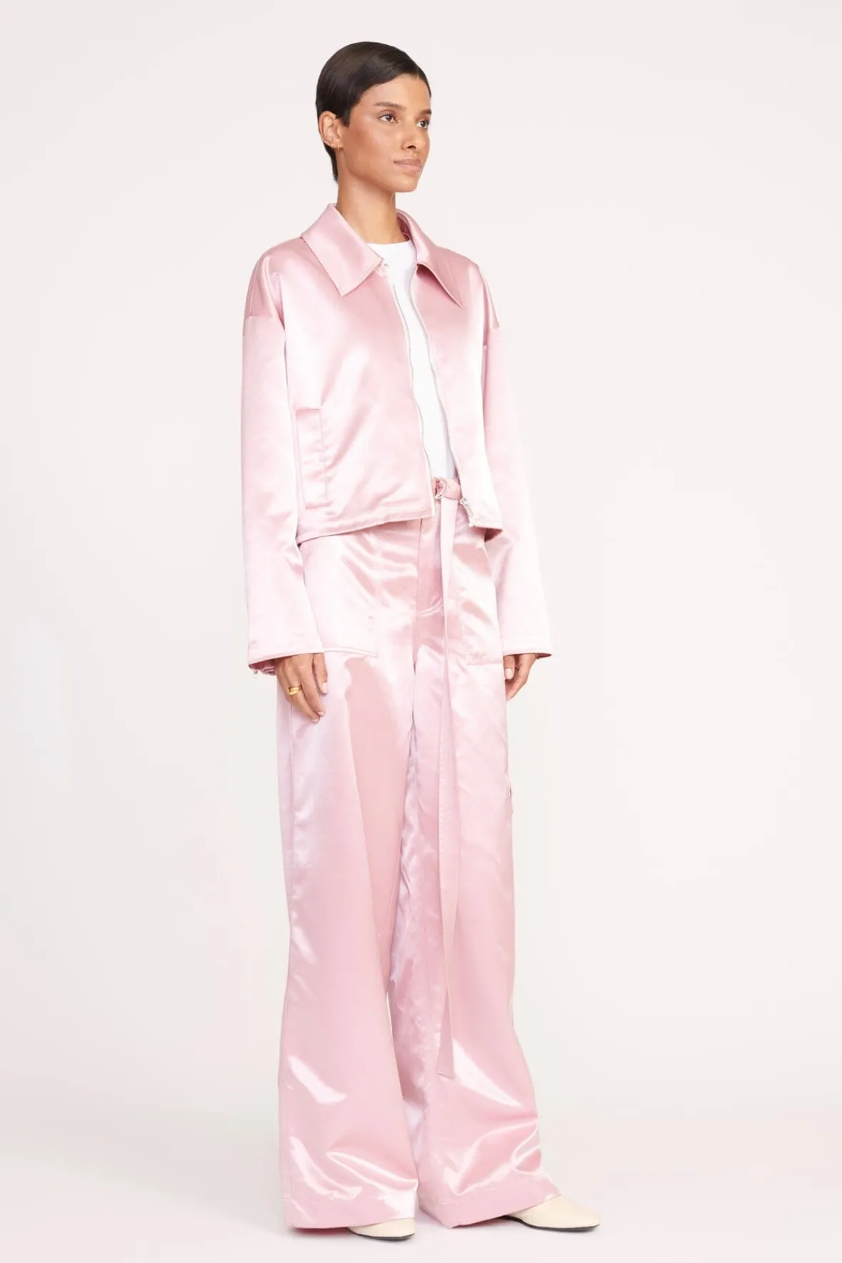 Outerwear & Jackets<STAUD LENNOX JACKET CHERRY BLOSSOM CHERRYBLOSSOM