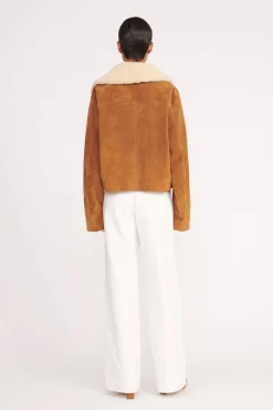 Best Sellers|Outerwear & Jackets<STAUD LENORA JACKET TAN