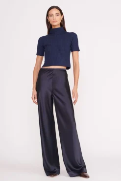 Knits|Essentials<STAUD LILOU SWEATER   NAVY