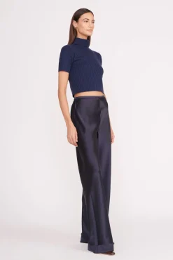 Knits|Essentials<STAUD LILOU SWEATER   NAVY