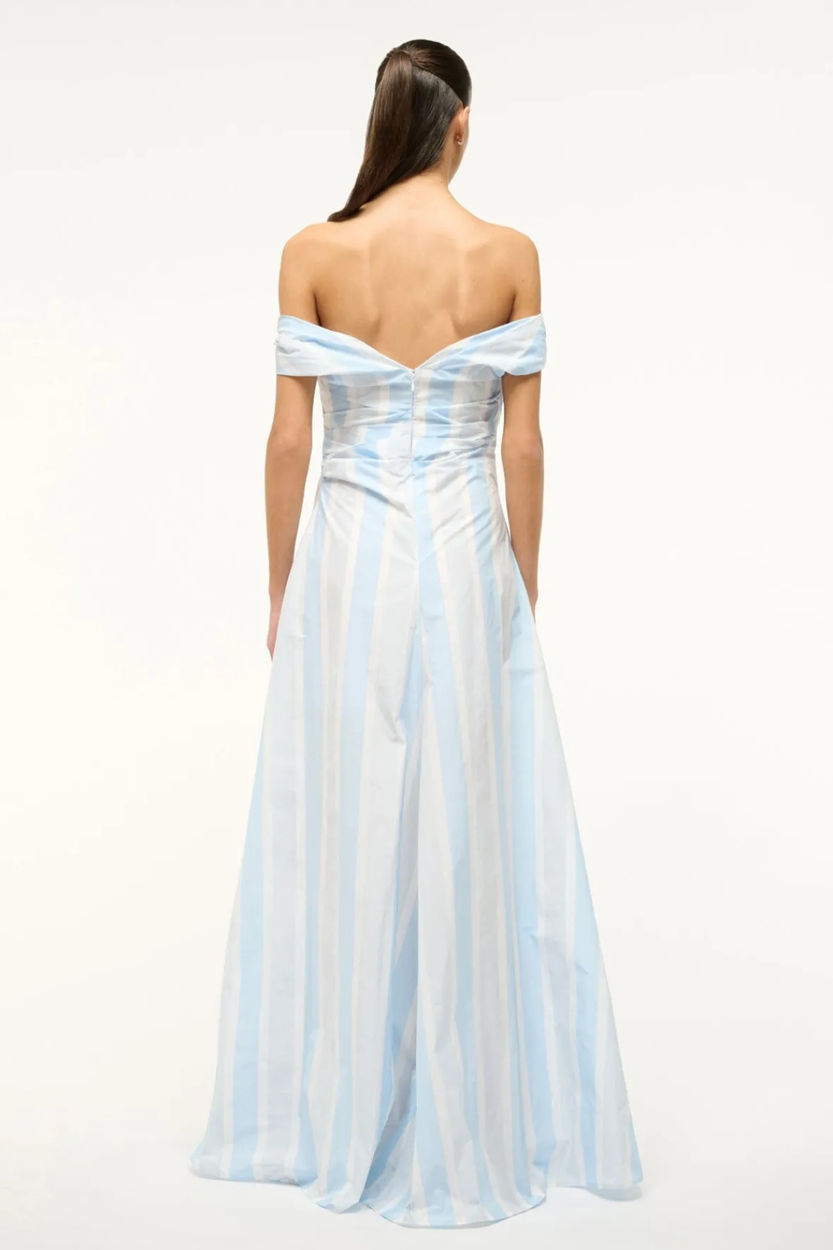 The Evening Edit|Dresses<STAUD LIPARI DRESS ADRIATIC STRIPE ADRIATICSTRIPE