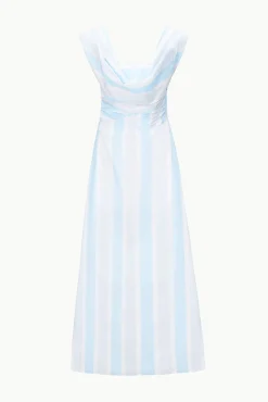 The Evening Edit|Dresses<STAUD LIPARI DRESS ADRIATIC STRIPE ADRIATICSTRIPE