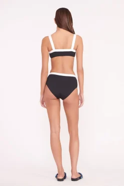 Bikinis<STAUD LIV BIKINI TOP  BLACK WHITE BLACKWHITE