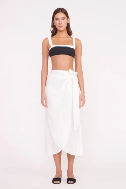 Bikinis<STAUD LIV BIKINI TOP  BLACK WHITE BLACKWHITE