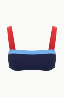 Bikinis<STAUD LIV BIKINI TOP NAVY COLORBLOCK NAVYCOLORBLOCK