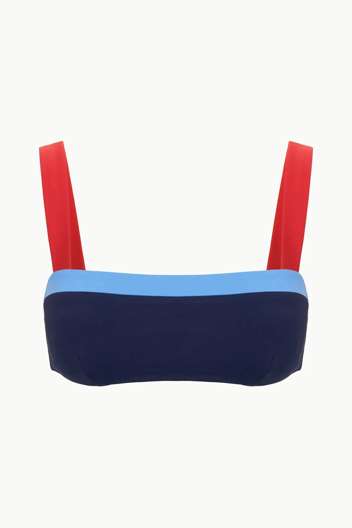 Bikinis<STAUD LIV BIKINI TOP NAVY COLORBLOCK NAVYCOLORBLOCK