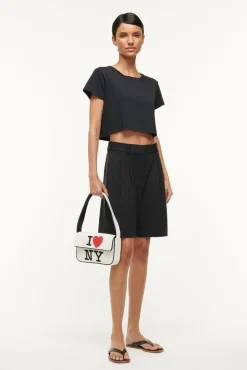 Spring Suiting|Essentials<STAUD LONG LUISA SHORT   BLACK