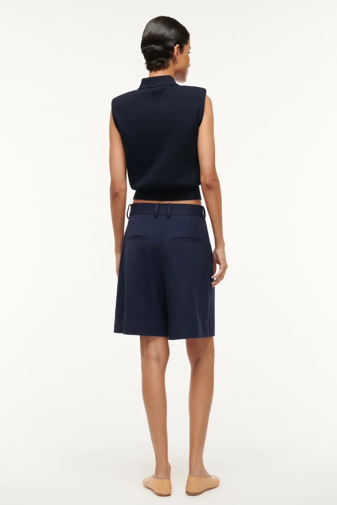 Essentials|Spring Suiting<STAUD LONG LUISA SHORT NAVY