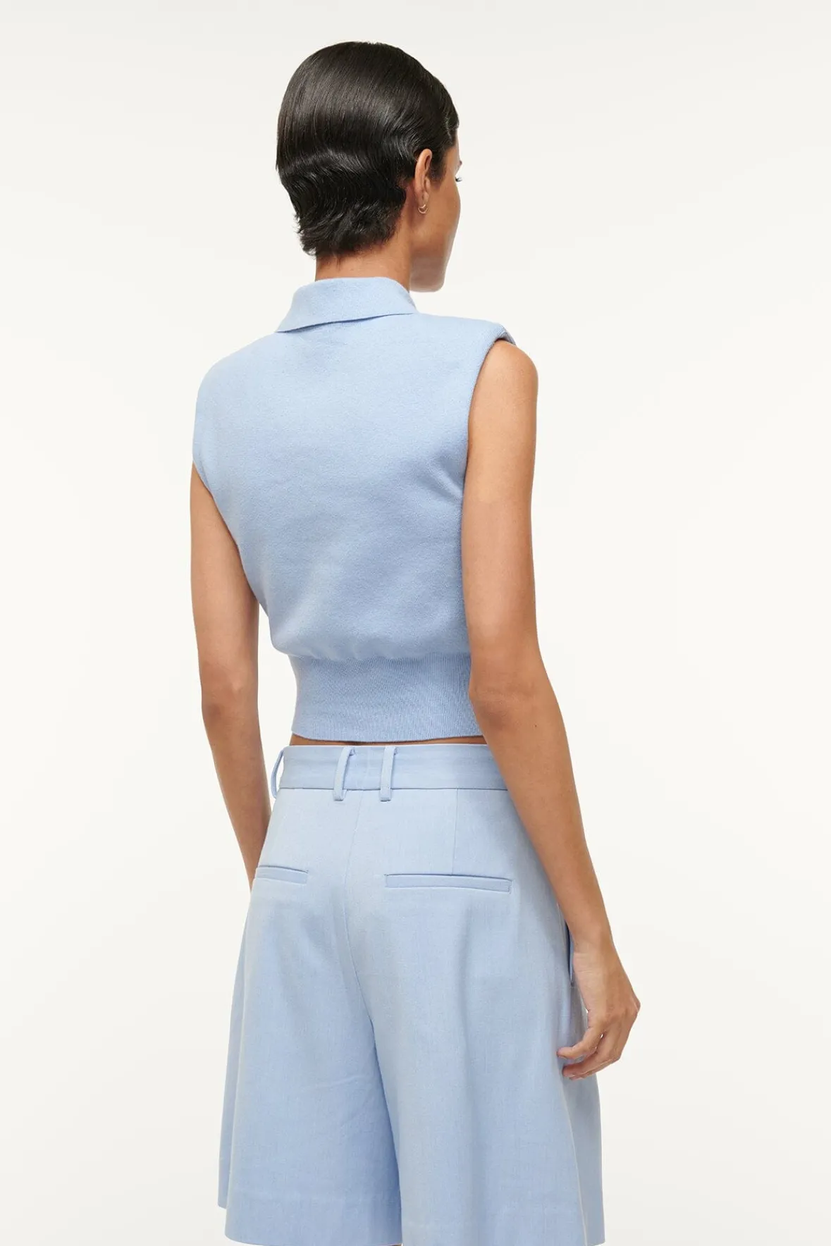 Spring Suiting|Essentials<STAUD LONG LUISA SHORT PERIWINKLE