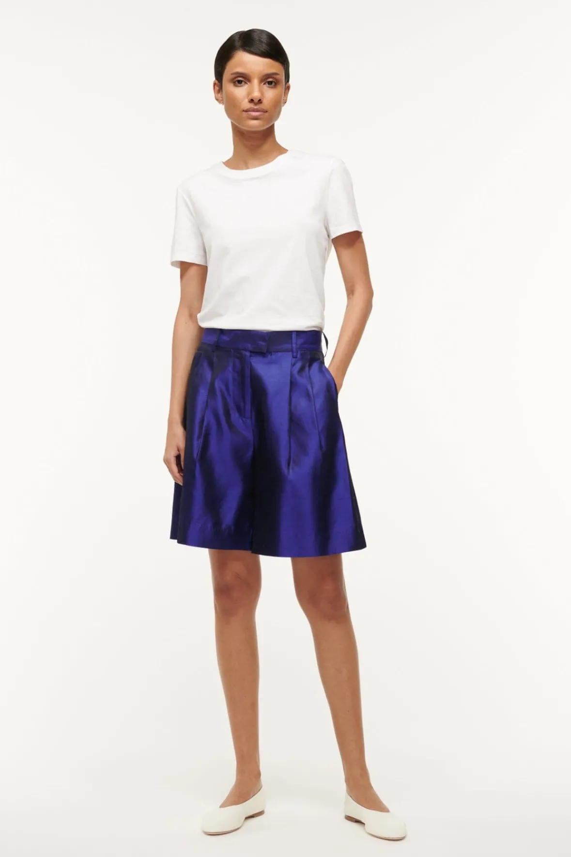 Spring Suiting|The Evening Edit<STAUD LONG LUISA SHORT VIOLET