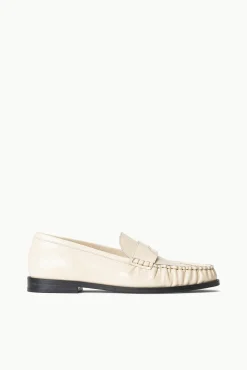 Mules & Flats<STAUD LOULOU LOAFER   CREAM