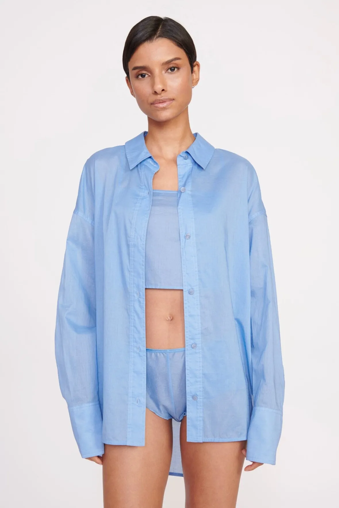 Tops<STAUD LOVEINA TOP AZURE
