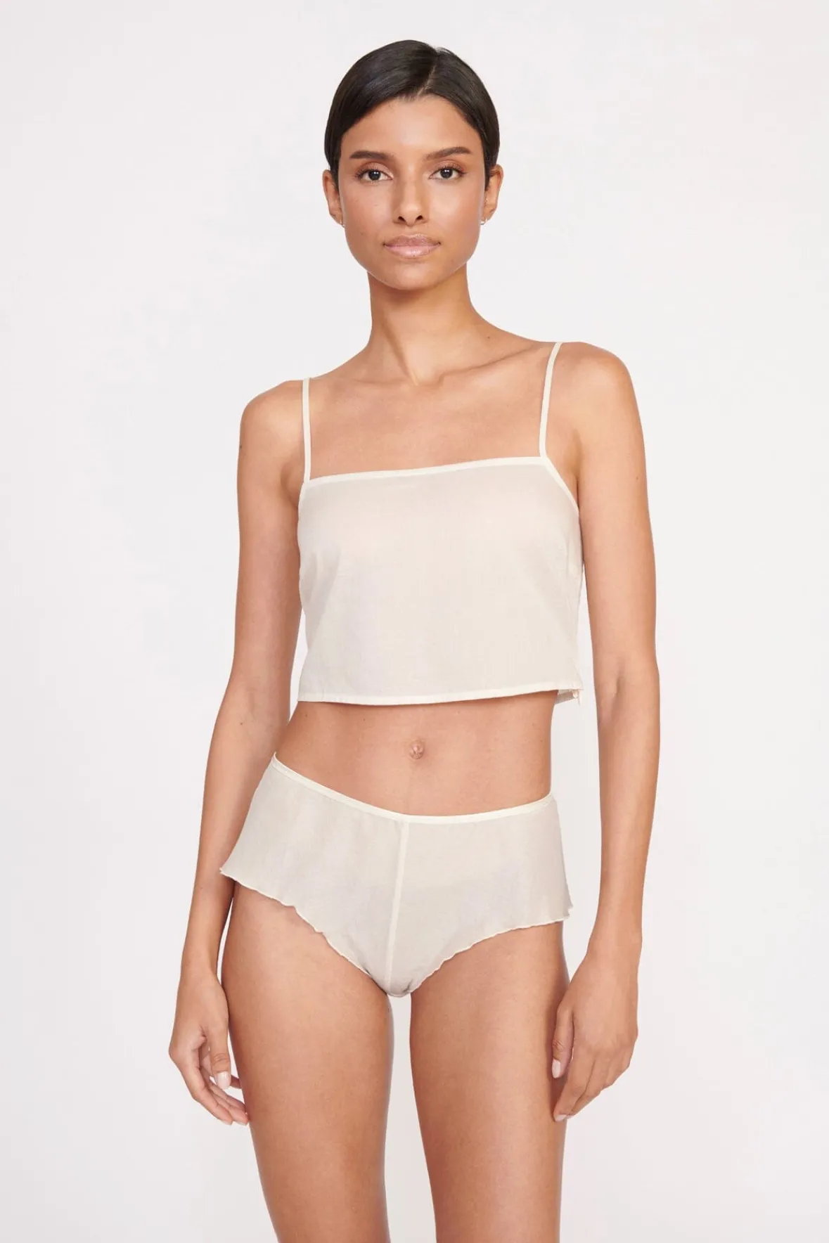 Tops<STAUD LOVEINA TOP IVORY