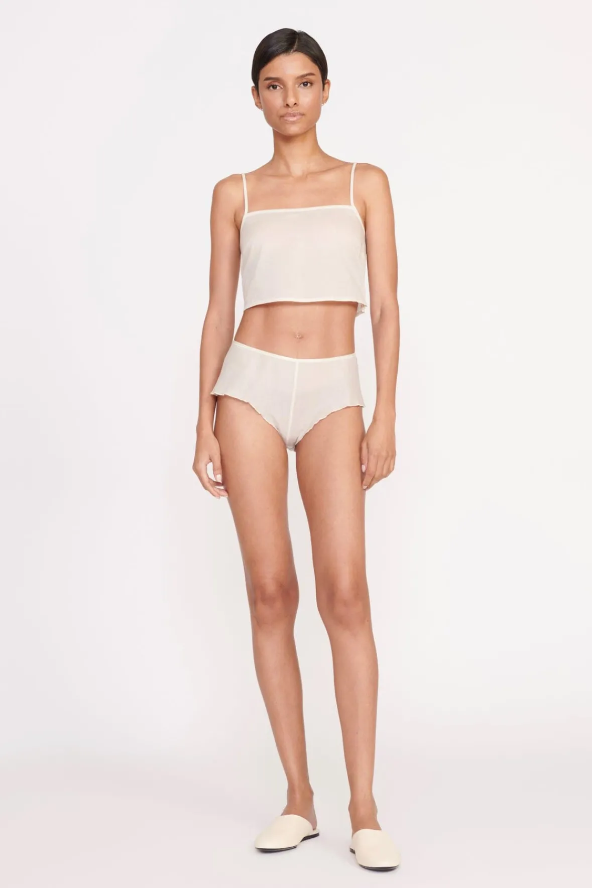 Tops<STAUD LOVEINA TOP IVORY