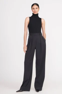 Spring Suiting|Essentials<STAUD LUISA PANT  BLACK SUITING BLACKSUITING