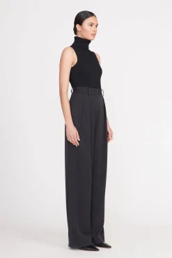 Spring Suiting|Essentials<STAUD LUISA PANT  BLACK SUITING BLACKSUITING