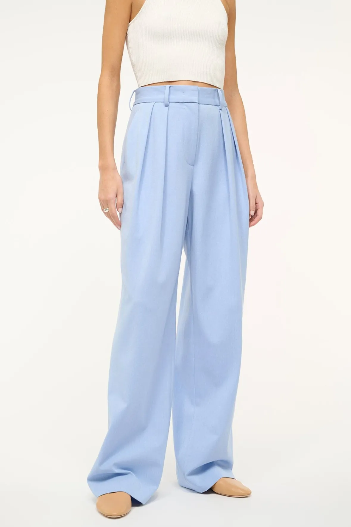 Spring Suiting|Essentials<STAUD LUISA PANT PERIWINKLE
