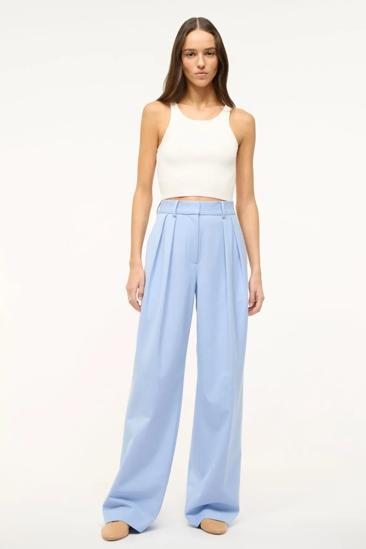 Spring Suiting|Essentials<STAUD LUISA PANT PERIWINKLE