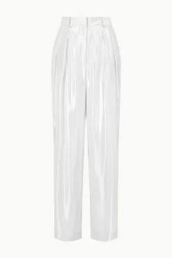 Pants & Shorts<STAUD LUISA PANT SILVER