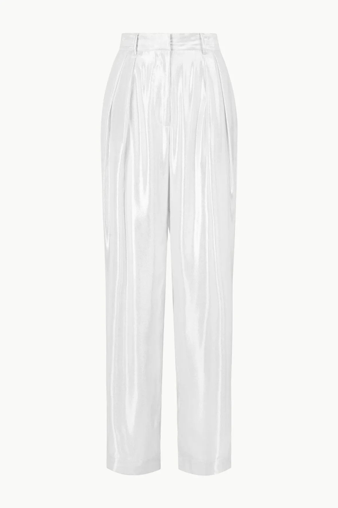 Pants & Shorts<STAUD LUISA PANT SILVER