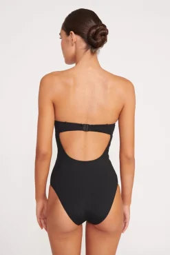 One Pieces<STAUD MAEVE ONE PIECE BLACK WHITE BLACKWHITE