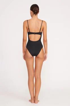 One Pieces<STAUD MAEVE ONE PIECE BLACK WHITE BLACKWHITE