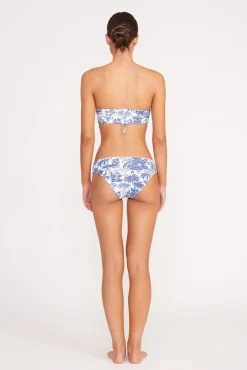 Bikinis<STAUD MALA BIKINI TOP BLUE TOILE BLUETOILE