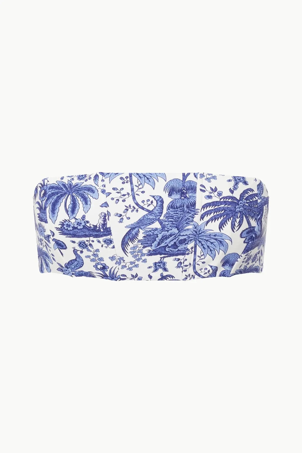 Bikinis<STAUD MALA BIKINI TOP BLUE TOILE BLUETOILE