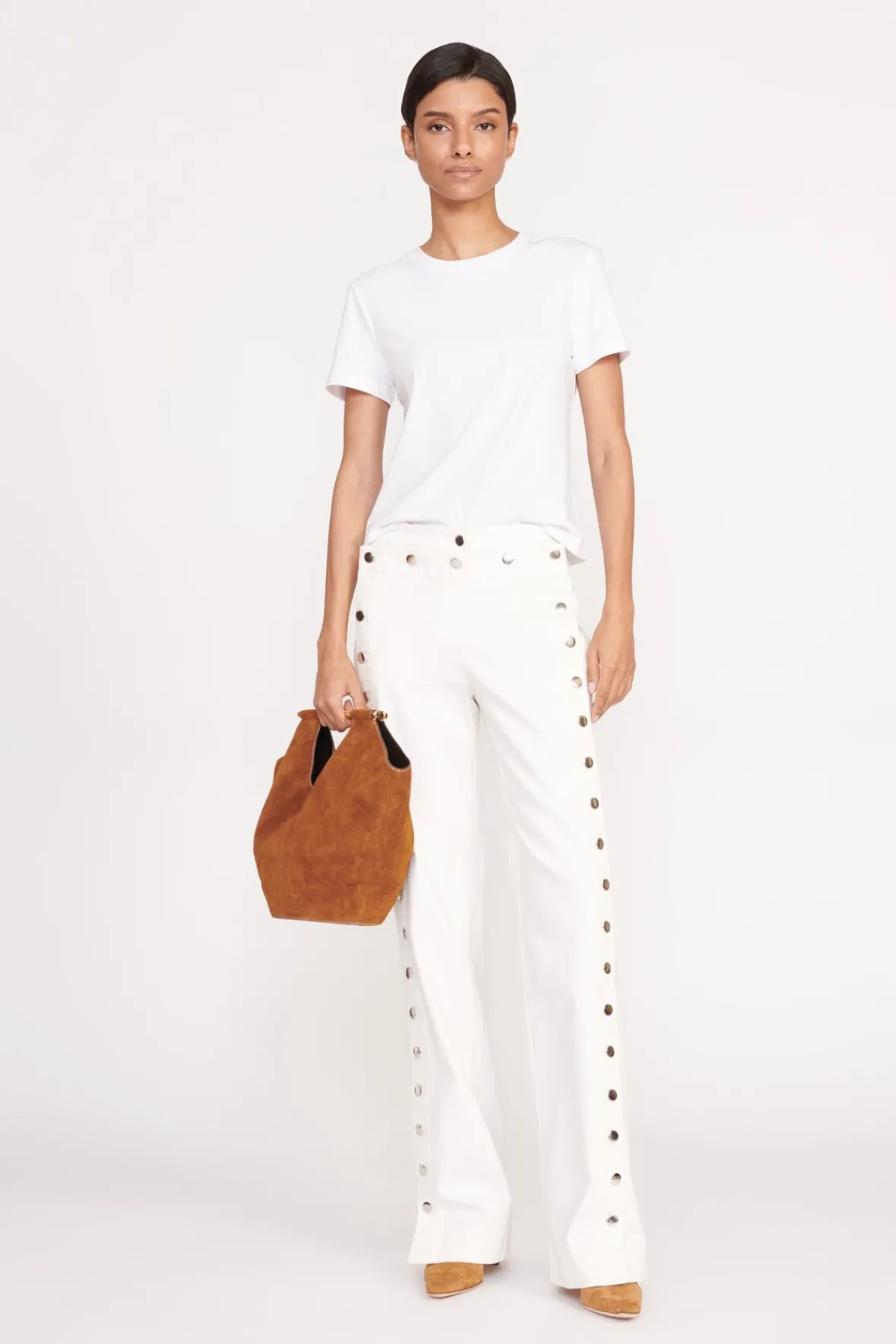 Bucket<STAUD MAR BUCKET BAG TAN