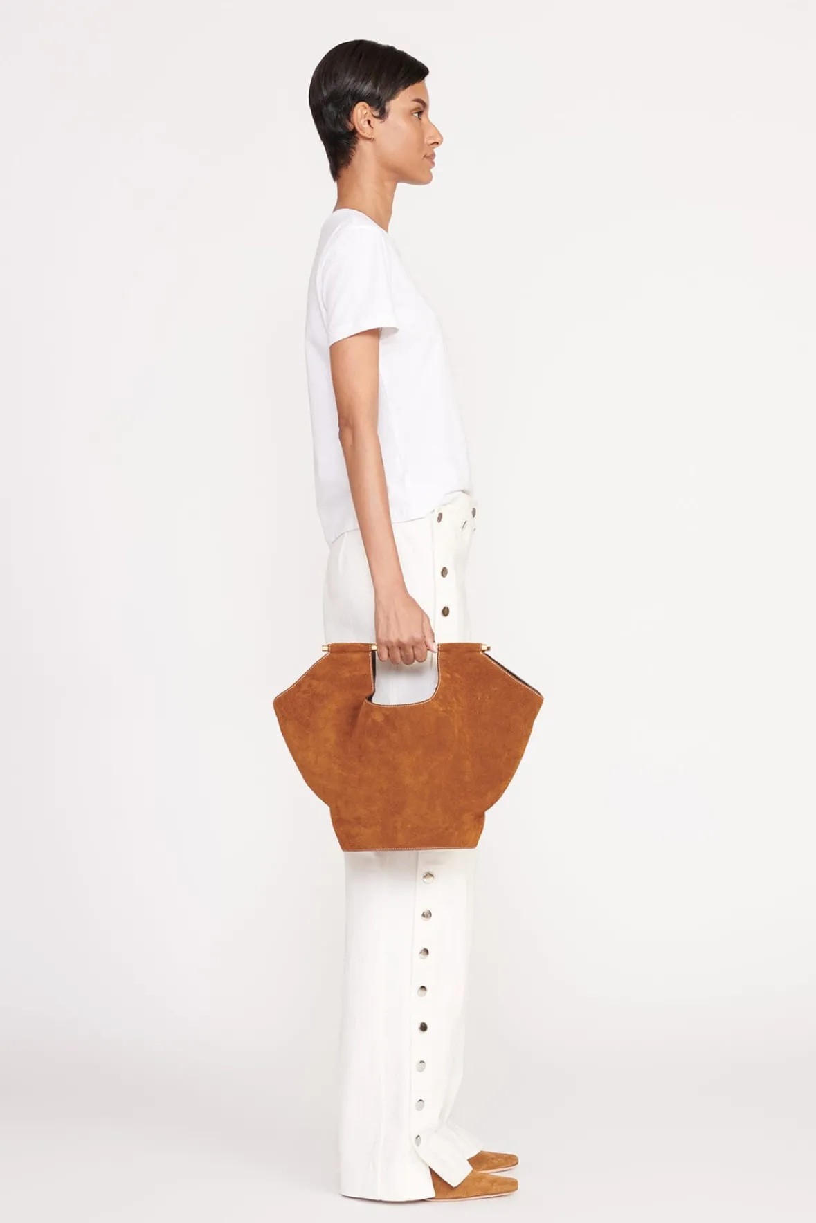 Bucket<STAUD MAR BUCKET BAG TAN