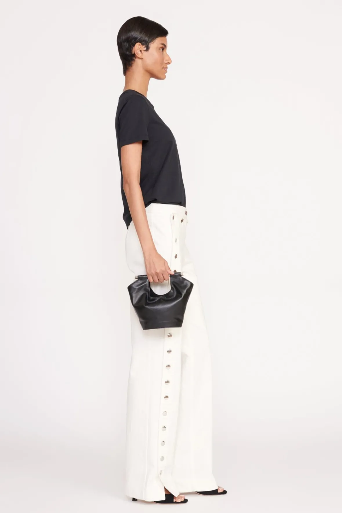 Bucket<STAUD MAR MINI BUCKET BAG BLACK
