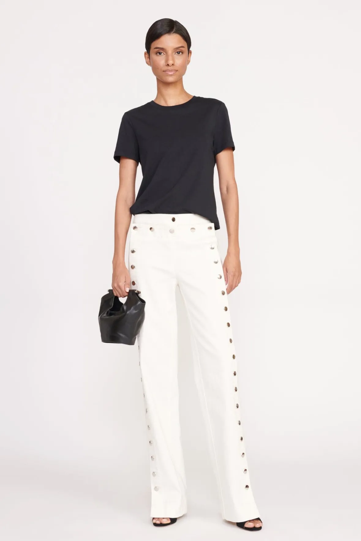 Bucket<STAUD MAR MINI BUCKET BAG BLACK