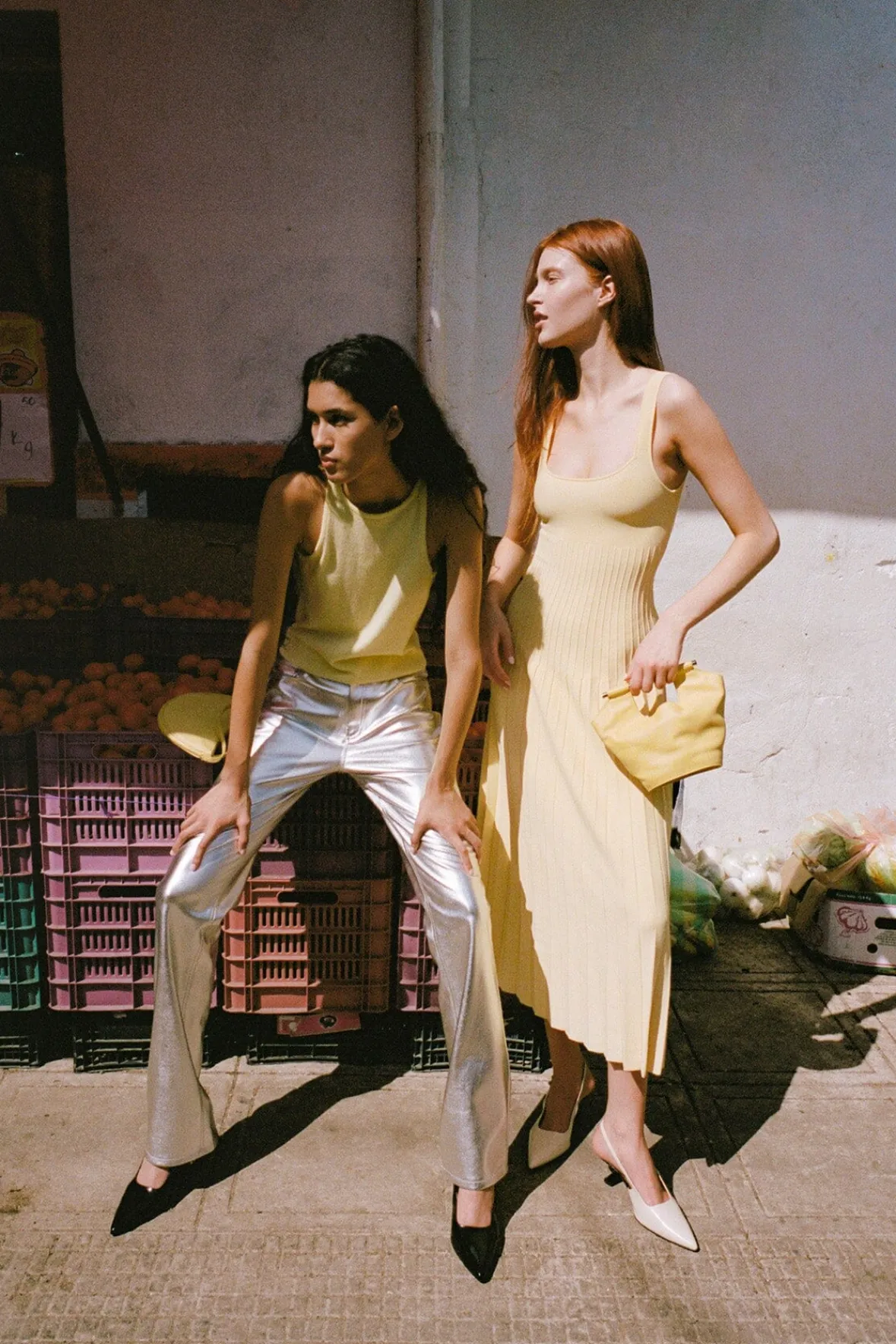 Bucket<STAUD MAR MINI BUCKET BAG BUTTERCUP