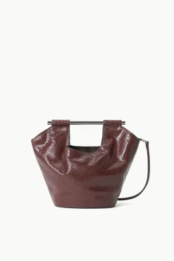 Bucket<STAUD MAR MINI BUCKET BAG   MAHOGANY