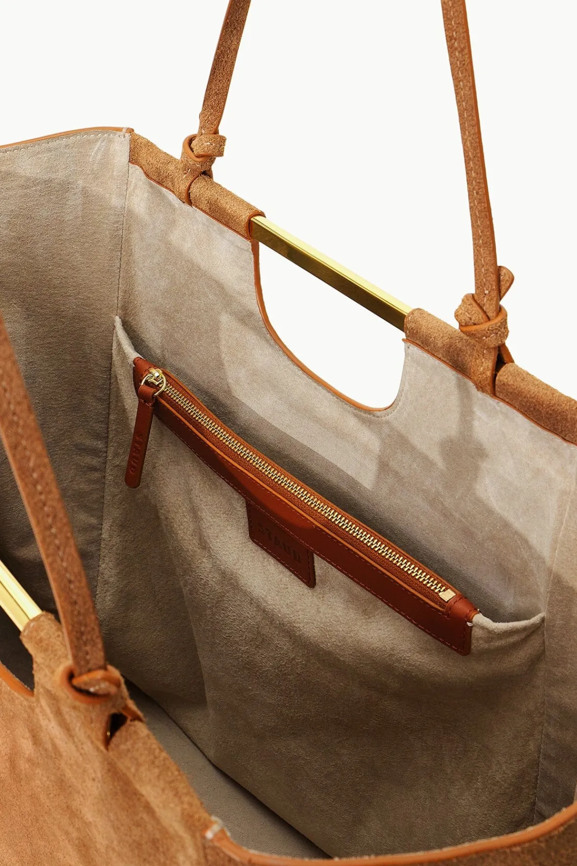 Totes<STAUD MAR TOTE SUEDE TAN