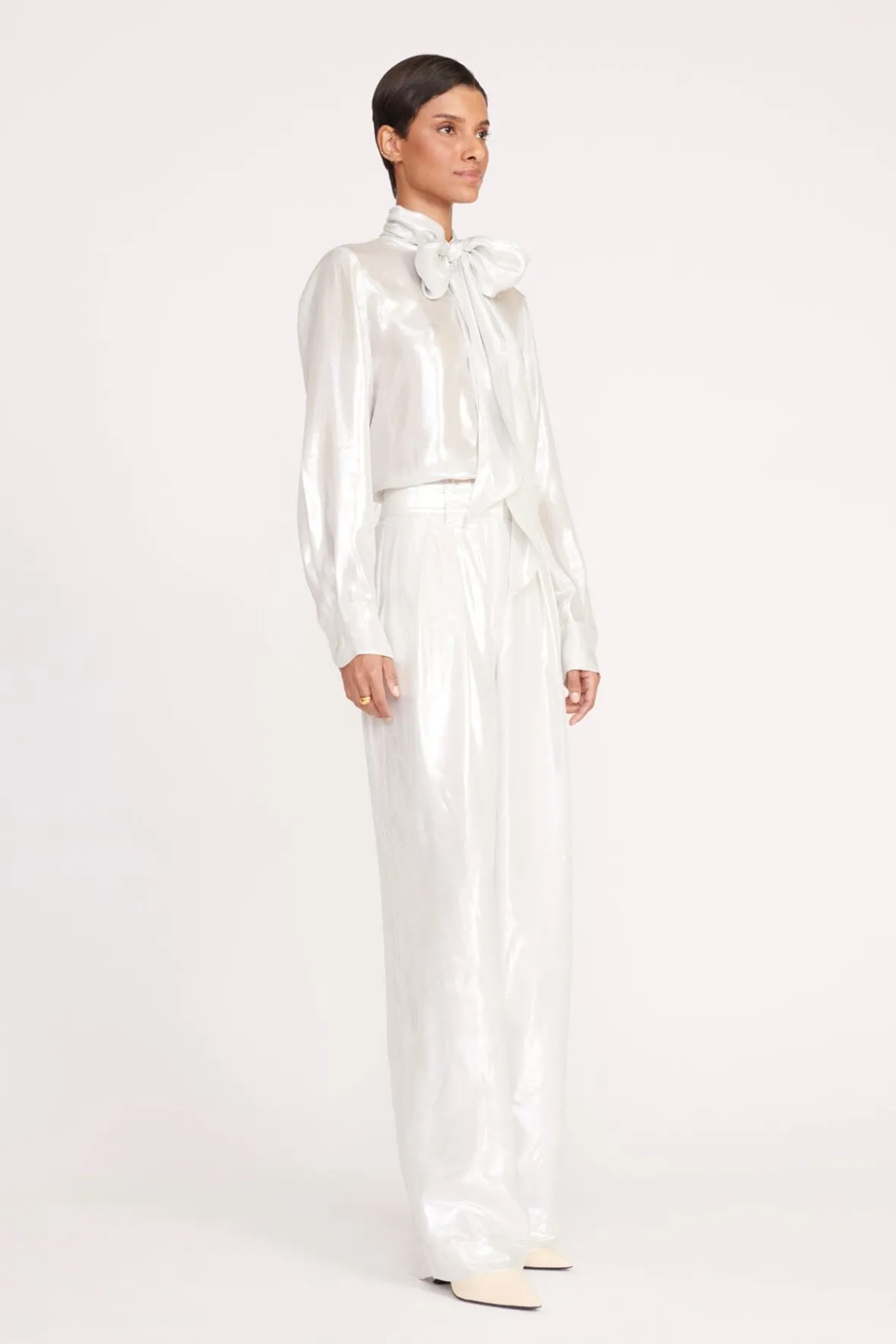 Tops<STAUD MARYN TOP SILVER