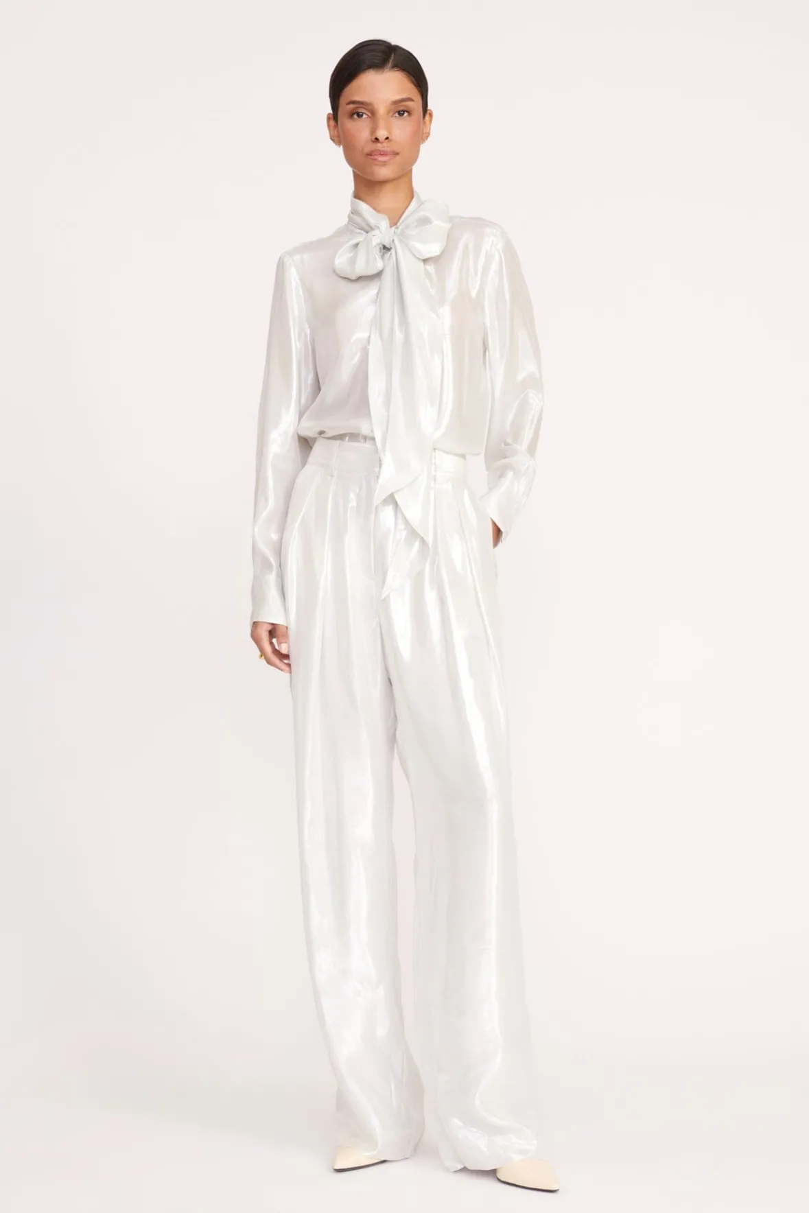 Tops<STAUD MARYN TOP SILVER