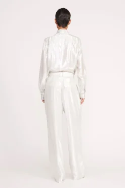 Tops<STAUD MARYN TOP SILVER