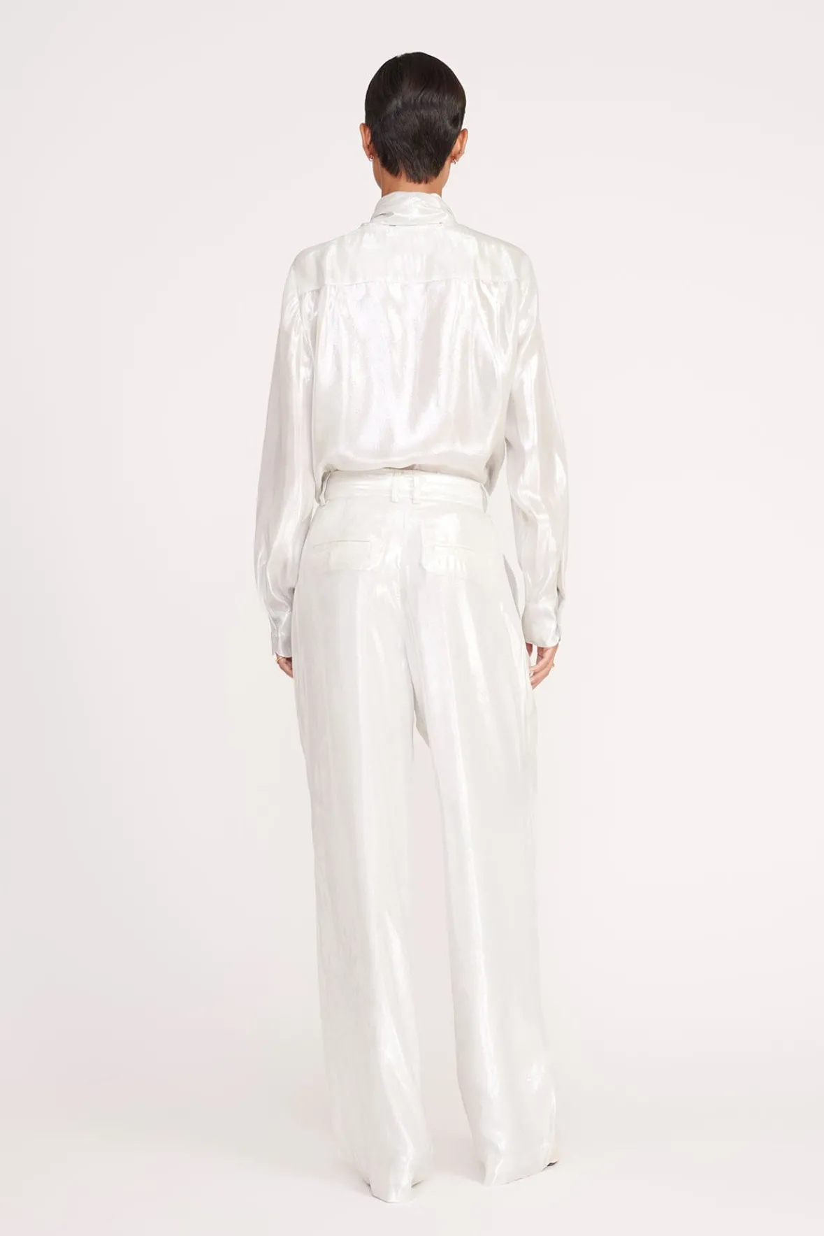 Tops<STAUD MARYN TOP SILVER