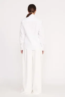 Tops|Poplin Shop<STAUD MARYN TOP   WHITE