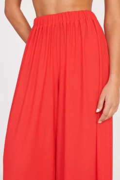 Cover-Ups<STAUD MARZA COVERUP PANT RED ROSE REDROSE