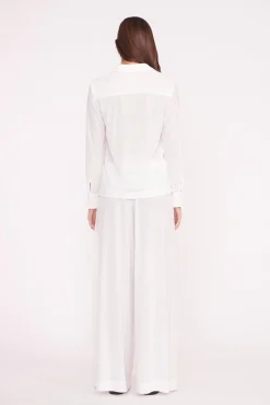 Cover-Ups<STAUD MARZA COVERUP PANT   WHITE