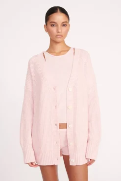 Best Sellers|Knits<STAUD MATILDA CARDIGAN CHERRY BLOSSOM CHERRYBLOSSOM