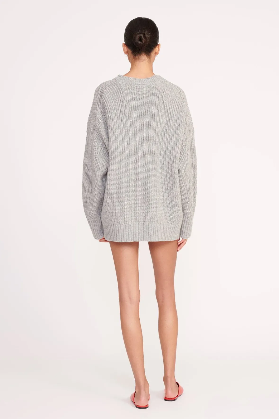 Best Sellers|Knits<STAUD MATILDA CARDIGAN HEATHER GREY HEATHERGREY