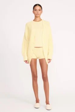 Best Sellers|Knits<STAUD MATILDA CARDIGAN  LEMON DROP LEMONDROP