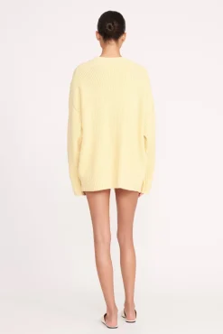 Best Sellers|Knits<STAUD MATILDA CARDIGAN LEMON DROP LEMONDROP