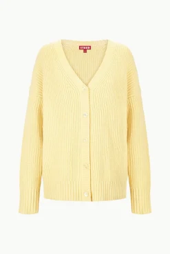 Best Sellers|Knits<STAUD MATILDA CARDIGAN LEMON DROP LEMONDROP